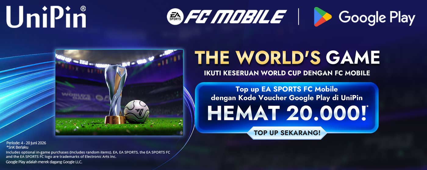 THE WORLDS GAME - Ikuti Keseruan World Cup Dengan FC Mobile Cashback 20.000!